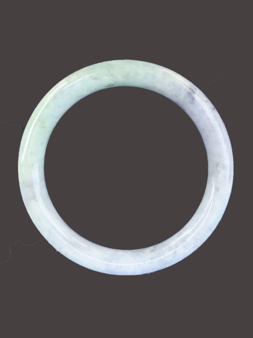White Jade Bangle Bracelet